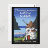 Postale Saguenay-kaart Briefkaart (Voorkant / Achterkant)