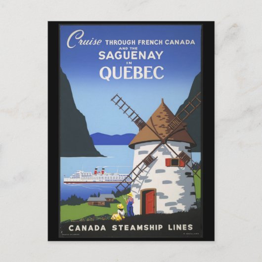 Postale Saguenay-kaart Briefkaart (Voorkant)