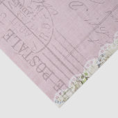 Postale Script Bloemen en Vlinder Tissuepapier (Detail)