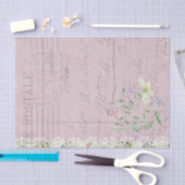 Postale Script Bloemen en Vlinder Tissuepapier (Craft)