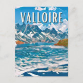 Postale Valloire Ski Station Briefkaart (Voorkant)