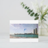Postale vintage Barcelona Briefkaart (Staand voorkant)