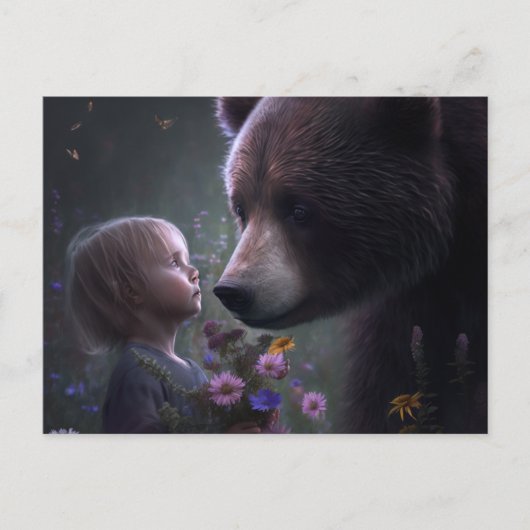 Postales bear Fleur-kaarten Briefkaart (Voorkant)
