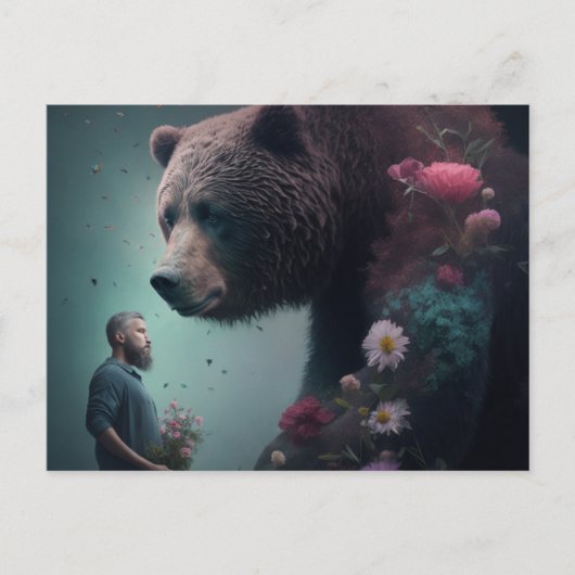 Postales bear Fleur-kaarten Briefkaart (Voorkant)