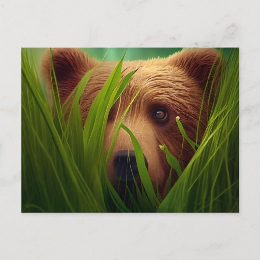 Postales bear herbe briefkaart (Voorkant)