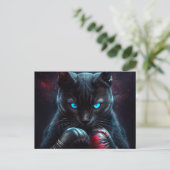 Postales Black Cat Briefkaart (Staand voorkant)