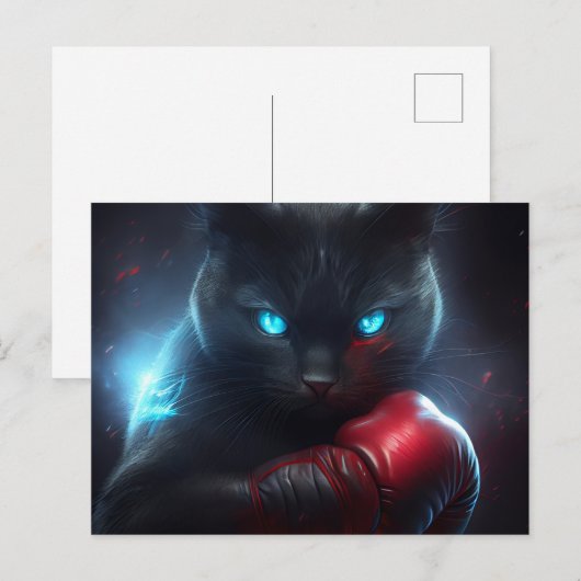 Postales Black Cat Briefkaart (Voorkant / Achterkant)