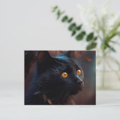 Postales Black Cat Briefkaart (Staand voorkant)