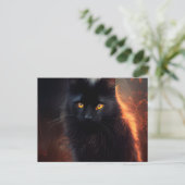 Postales Black Cat Briefkaart (Staand voorkant)
