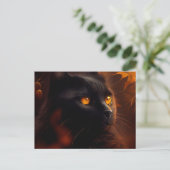 Postales Black Cat Briefkaart (Staand voorkant)