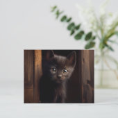 Postales Black Cat Briefkaart (Staand voorkant)