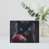 Postales Black Cat Briefkaart (Staand voorkant)