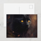 Postales Black Cat Briefkaart (Voorkant / Achterkant)