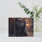 Postales Black Cat Briefkaart (Staand voorkant)