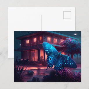 Postales butterfly-kaarten briefkaart