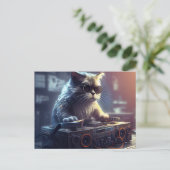 Postales Cat Funny-kaarten Briefkaart (Staand voorkant)