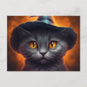 Postales Cat Halloween Briefkaart (Voorkant)