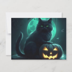 Postales Cat Halloween Briefkaart