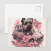 Postales Cat Yorkshire Briefkaart (Voorkant / Achterkant)
