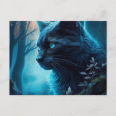 Postales Chat Bleu Briefkaart (Voorkant)