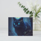 Postales Chat Bleu Briefkaart (Staand voorkant)