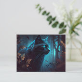Postales Chat Bleu Briefkaart (Staand voorkant)