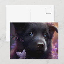 Postales Chien Mauve