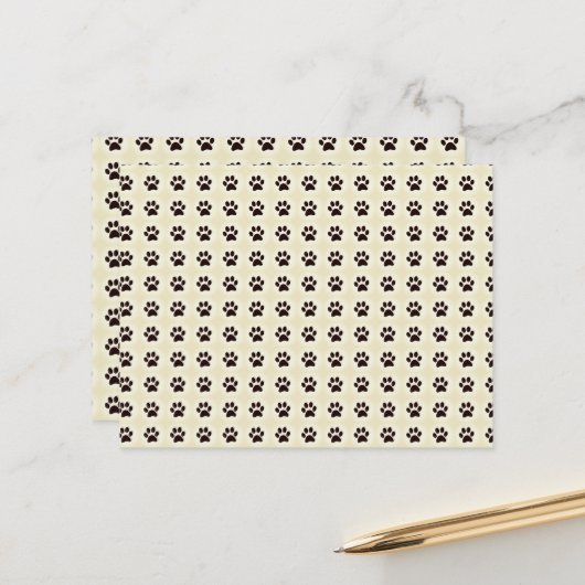 postales de patas de gato briefkaart (Voorkant / Achterkant in situ)