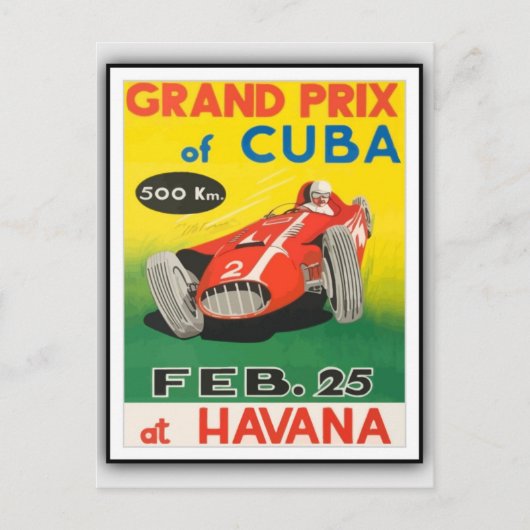 Postales e invitaciones Cuba Vintage Rally Uitnodiging Briefkaart (Voorkant)