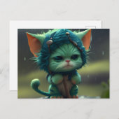 Postales Green Cats Briefkaart (Voorkant / Achterkant)