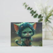 Postales Green Cats Briefkaart (Staand voorkant)