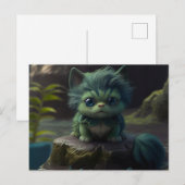 Postales Green Cats Briefkaart (Voorkant / Achterkant)