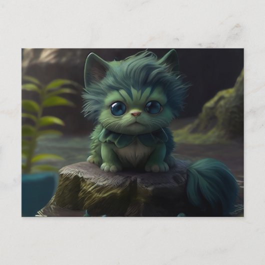 Postales Green Cats Briefkaart (Voorkant)