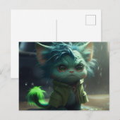 Postales Green Cats Briefkaart (Voorkant / Achterkant)