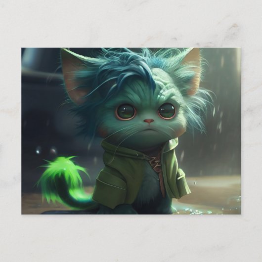 Postales Green Cats Briefkaart (Voorkant)