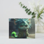 Postales Green Cats Briefkaart (Staand voorkant)