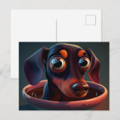 Postales Puppy Divers Briefkaart (Voorkant / Achterkant)