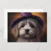 Postales Puppy Halloween Briefkaart (Voorkant / Achterkant)