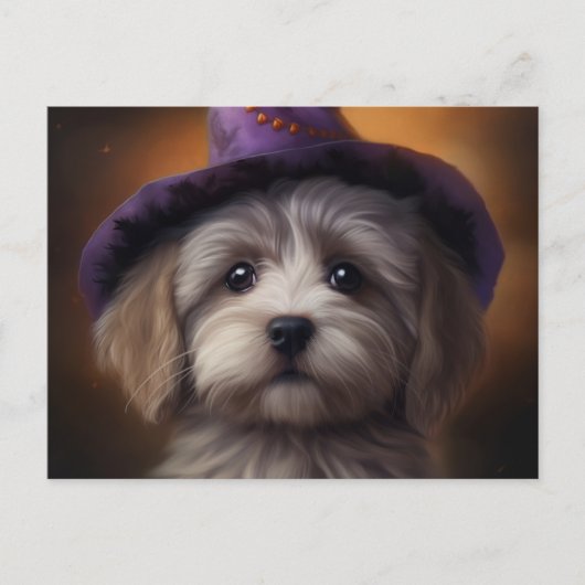Postales Puppy Halloween Briefkaart (Voorkant)