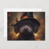 Postales Puppy Halloween Briefkaart (Voorkant / Achterkant)
