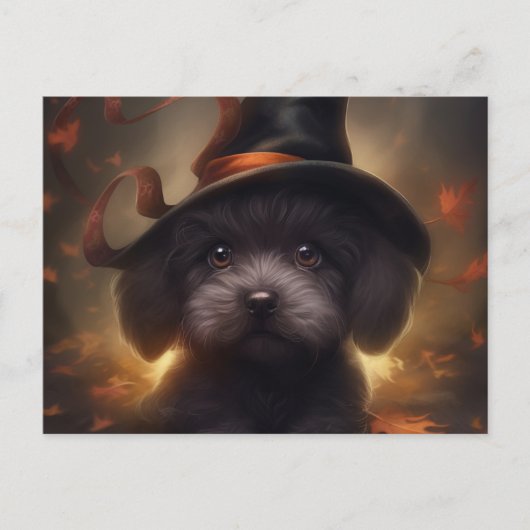Postales Puppy Halloween Briefkaart (Voorkant)
