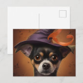 Postales Puppy Halloween Briefkaart (Voorkant / Achterkant)