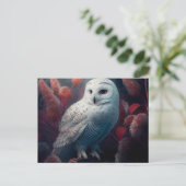 Postales snowy owl-kaarten briefkaart (Staand voorkant)