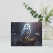 Postales snowy owl-kaarten briefkaart (Staand voorkant)