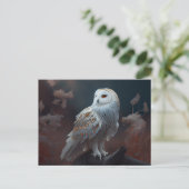 Postales snowy owl-kaarten briefkaart (Staand voorkant)