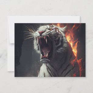 Postales White Tiger Briefkaart
