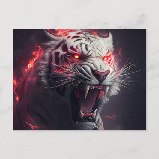 Postales White Tiger Briefkaart (Voorkant)