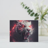 Postales White Tiger Briefkaart (Staand voorkant)