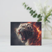 Postales White Tiger Briefkaart (Staand voorkant)