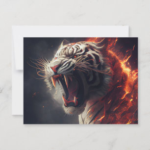 Postales White Tiger Briefkaart